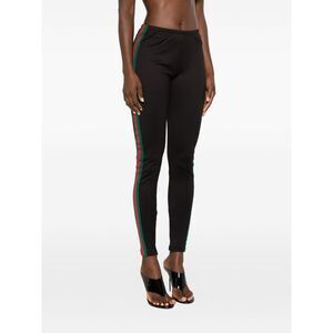 Gucci Women Web Detail Jersey Leggings